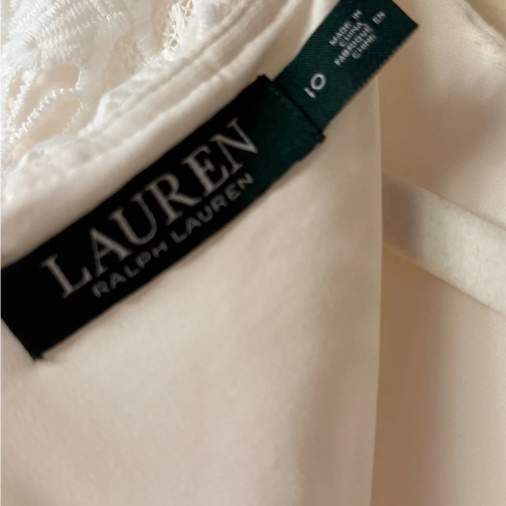 Ralph Lauren White Lace Mini Dress - Picture 3 of 3
